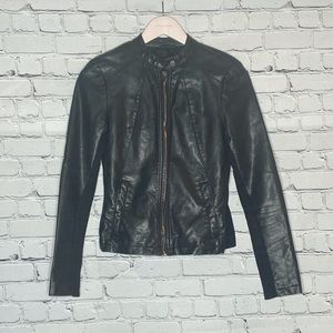 Womans express moto leather jacket XS